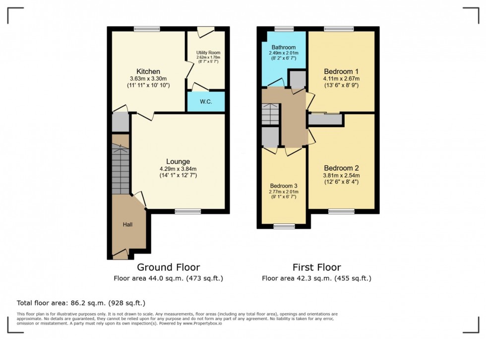 Floorplan for Mallace Avenue, Armadale, EH48