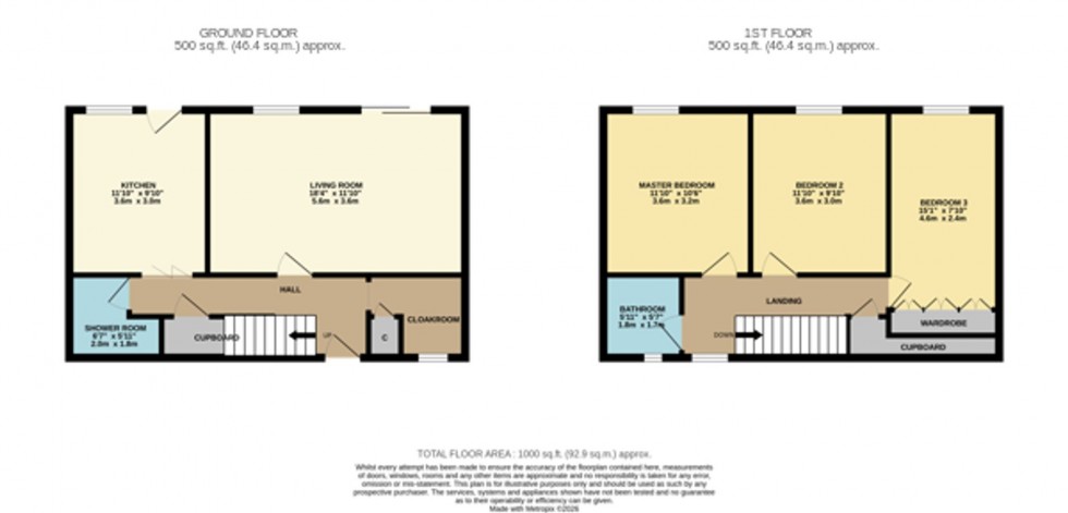 Floorplan for Tarras Place, Cambuslang, G72
