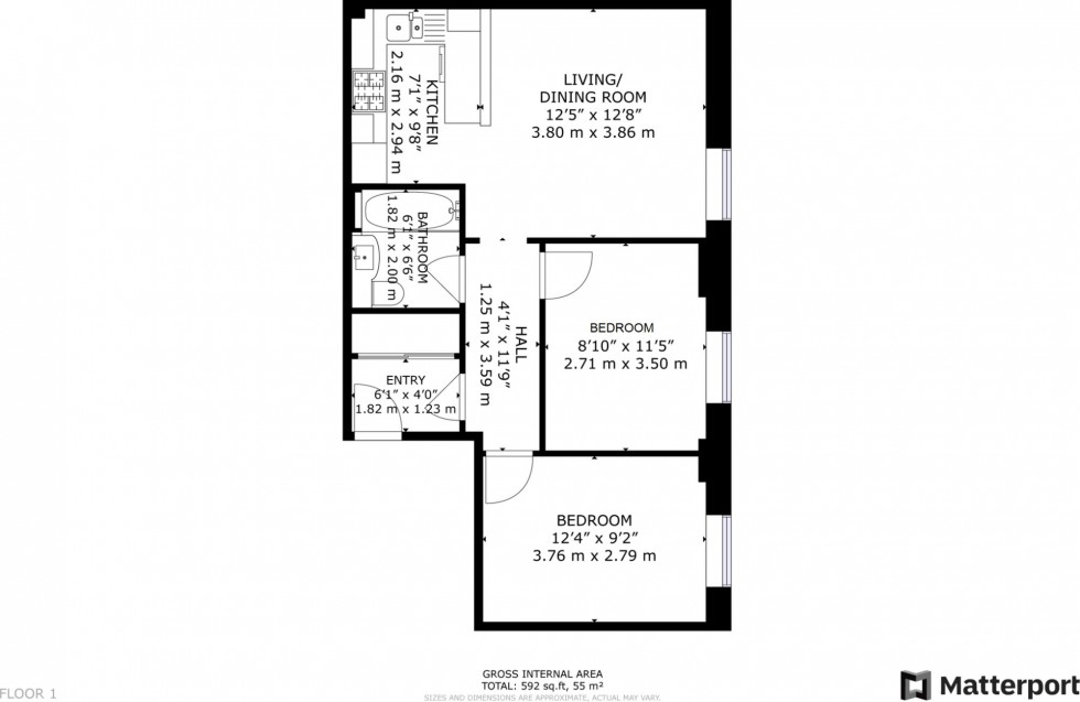 Floorplan for Cook Street, Glasgow, G5