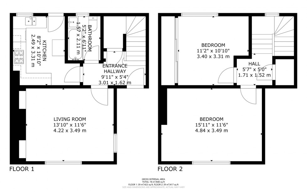 Floorplan for East Avenue, Uddingston, G71