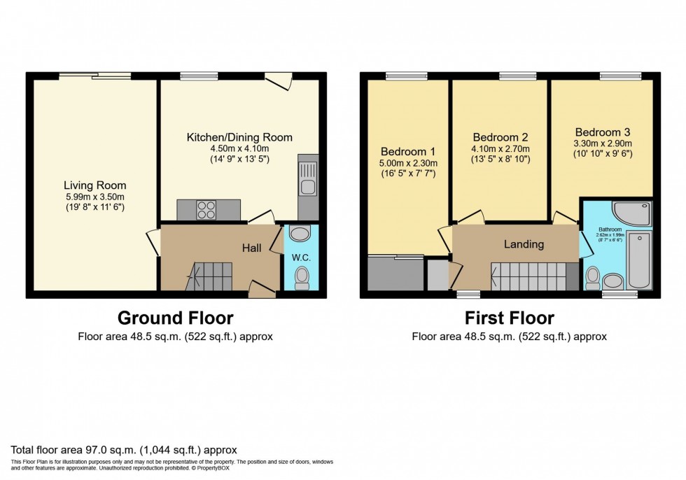 Floorplan for Alloway Loan, Edinburgh, EH16