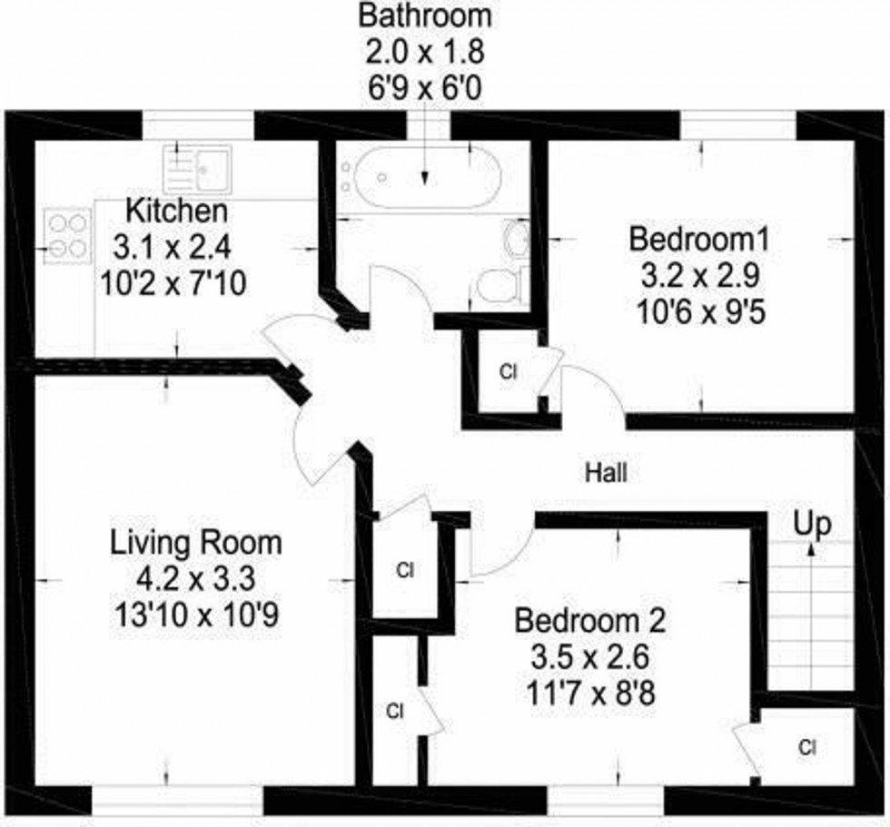 Floorplan for Elm Way, Cambuslang, G72