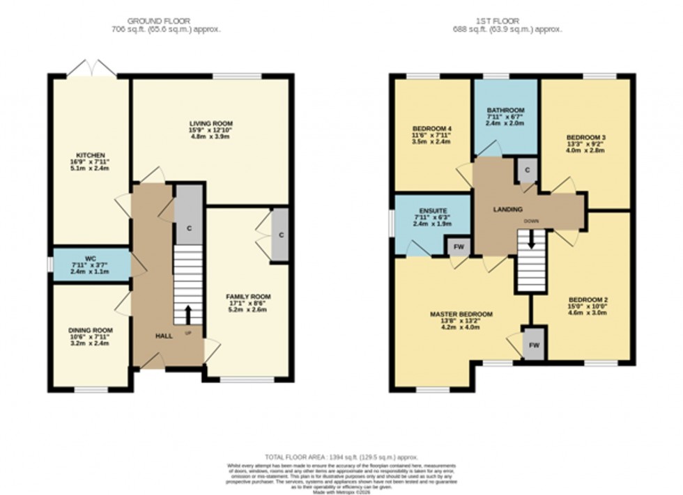Floorplan for Plantation Grove, Cambuslang, G72