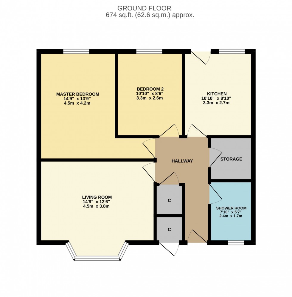 Floorplan for Caskie Drive, Blantyre, G72