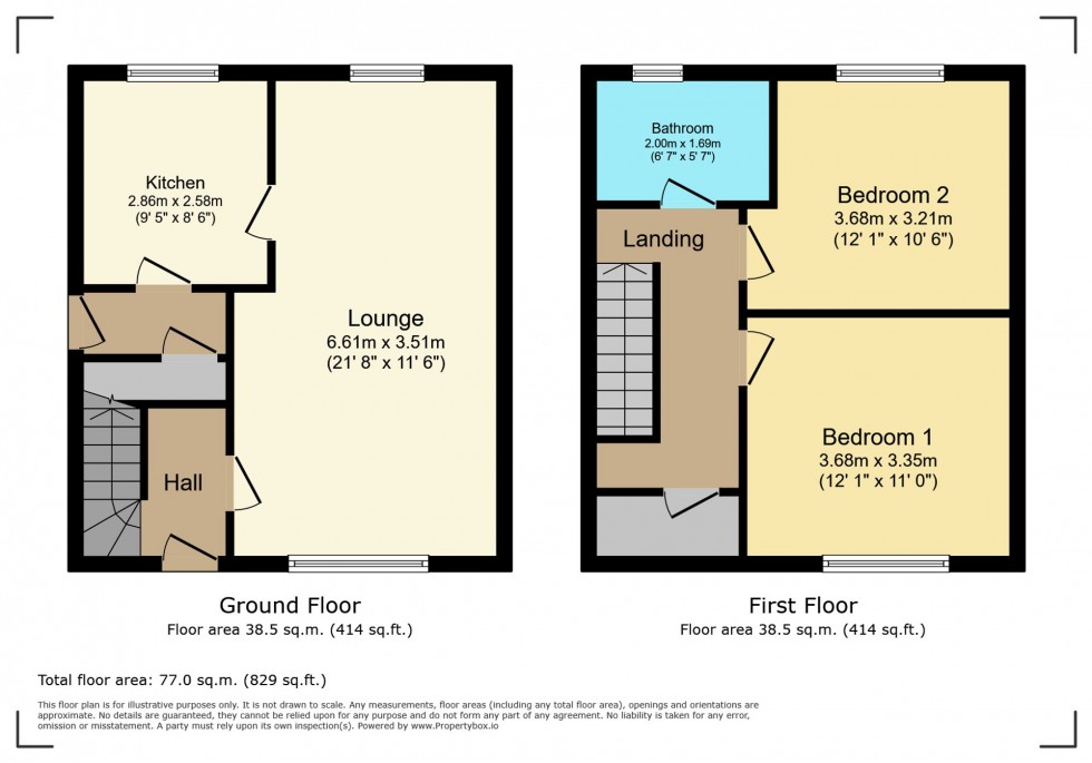 Floorplan for Drumclair Place, Airdrie, ML6