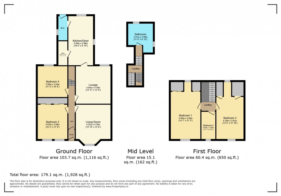 Floorplan for Kirk Road, Wishaw, ML2