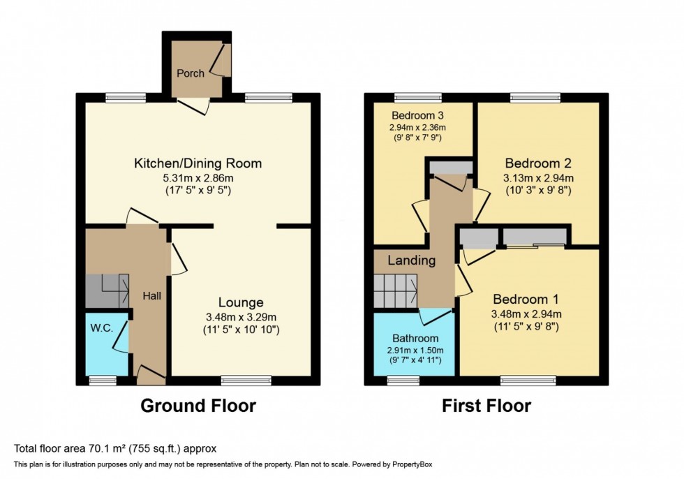 Floorplan for Lochaber Road, Fort William, PH33