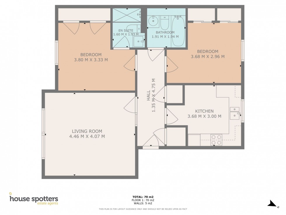 Floorplan for Park Holme Court, Hamilton, ML3