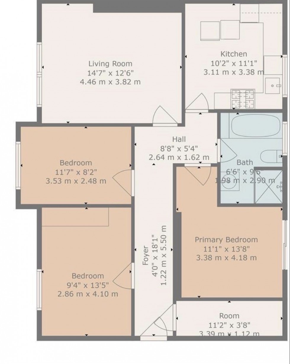 Floorplan for Newlands Drive, Hamilton, ML3