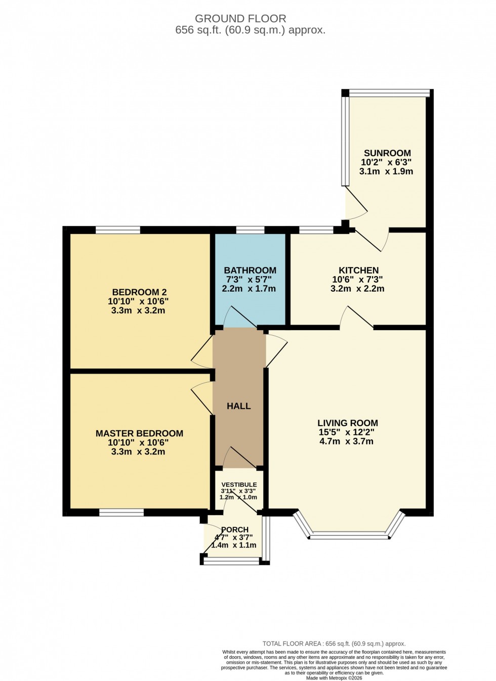 Floorplan for Ettrick Crescent, Rutherglen, G73