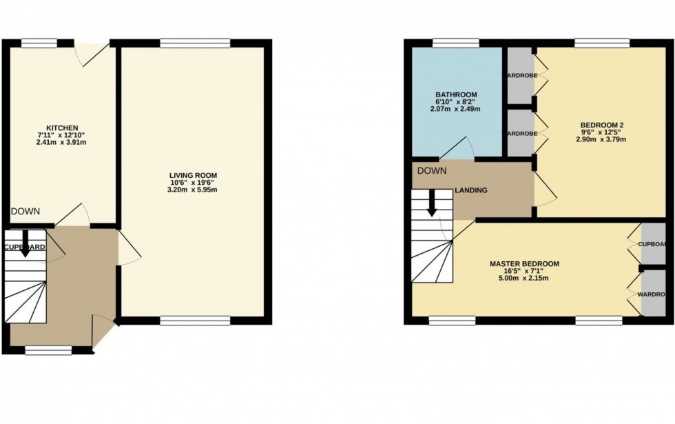 Floorplan for Melrose Terrace, Hamilton, ML3