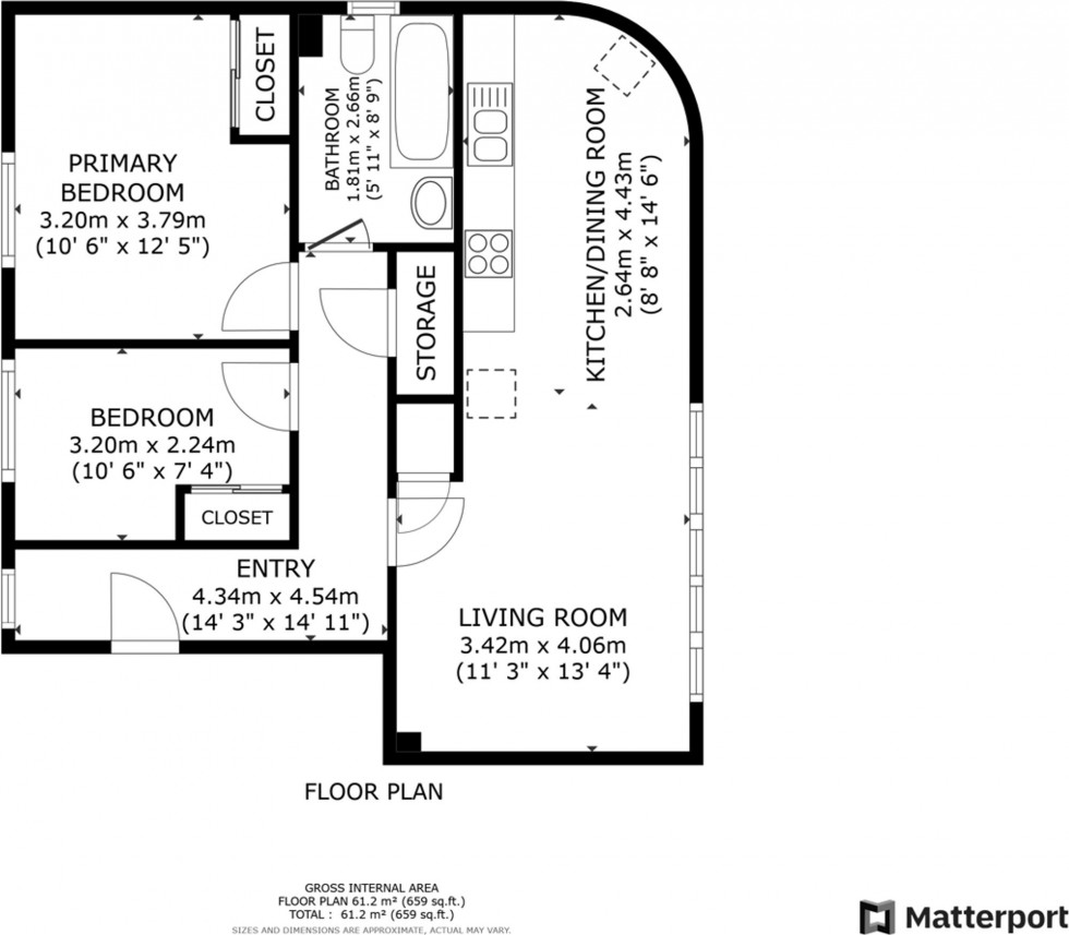 Floorplan for Willowpark Court, Airdrie, ML6