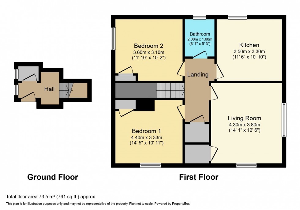 Floorplan for Hunter Place, Shotts, ML7
