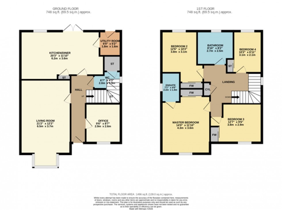 Floorplan for Foxglove Grove, Cambuslang, G72