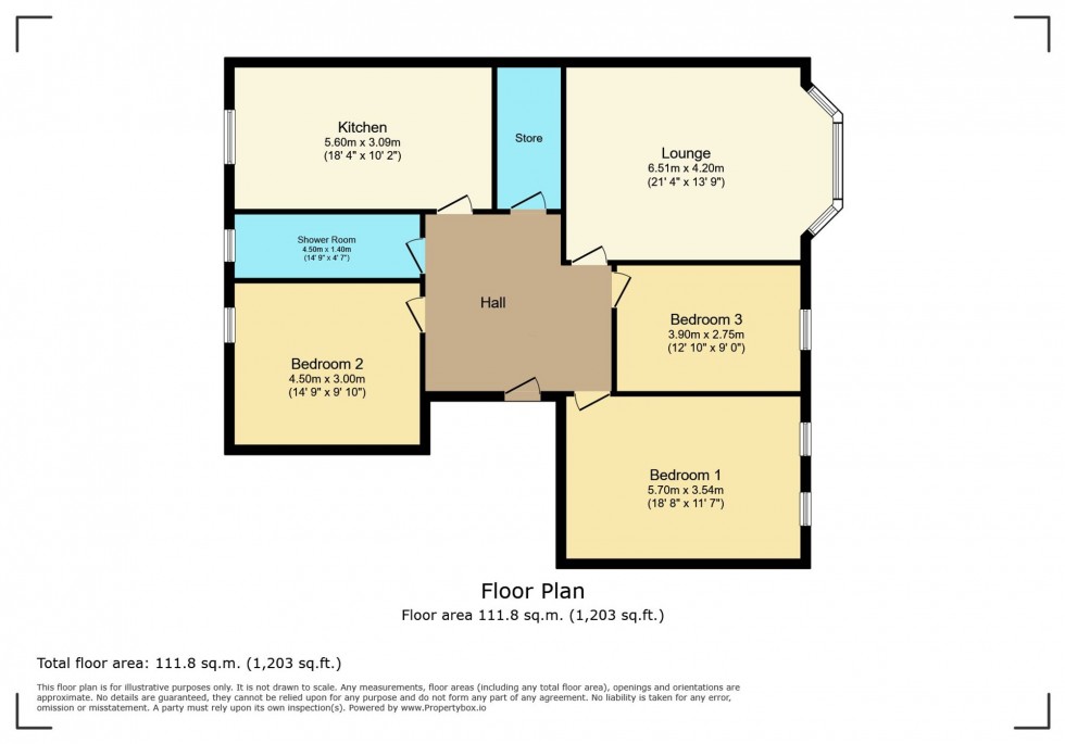 Floorplan for Maxwell Road, Glasgow, G41