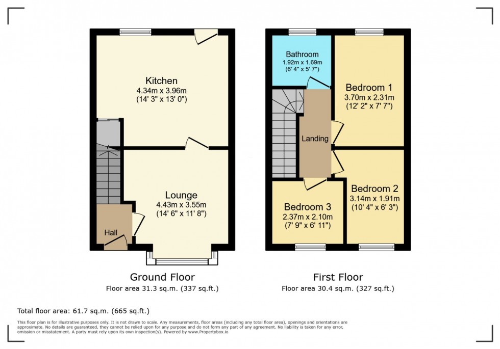 Floorplan for Chapelside Avenue, Airdrie, ML6
