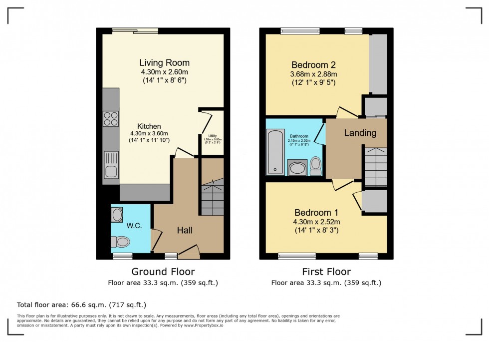 Floorplan for Hunterscraig Drive, Glasgow, G5