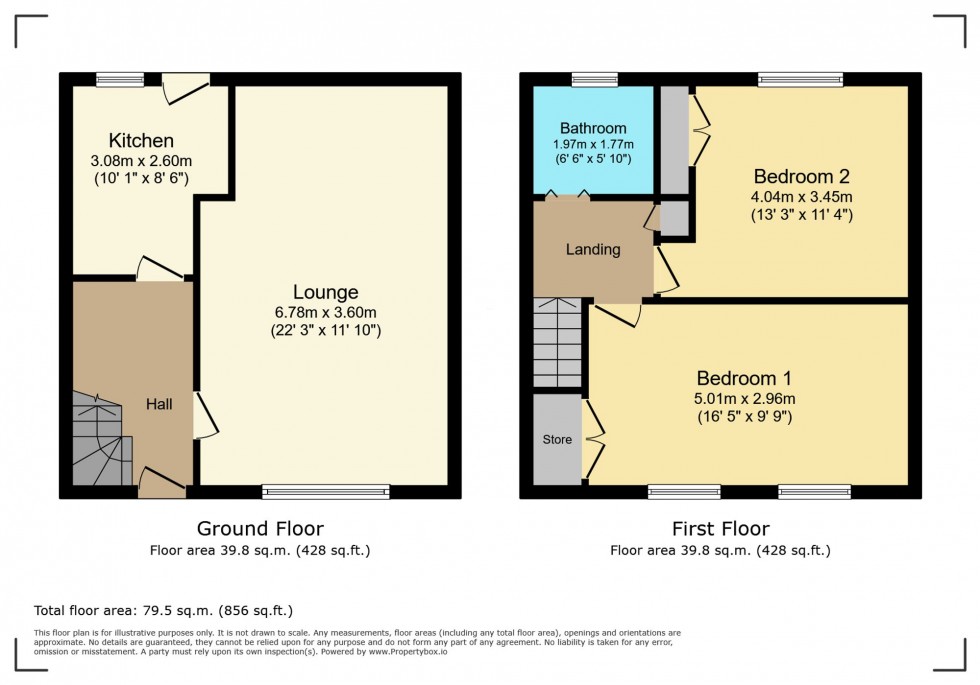 Floorplan for Sherdale Avenue, Chapelhall, ML6