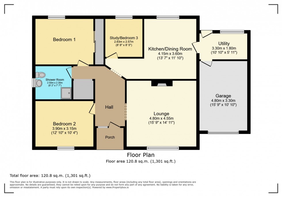Floorplan for Riverside Park, Canonbie, DG14